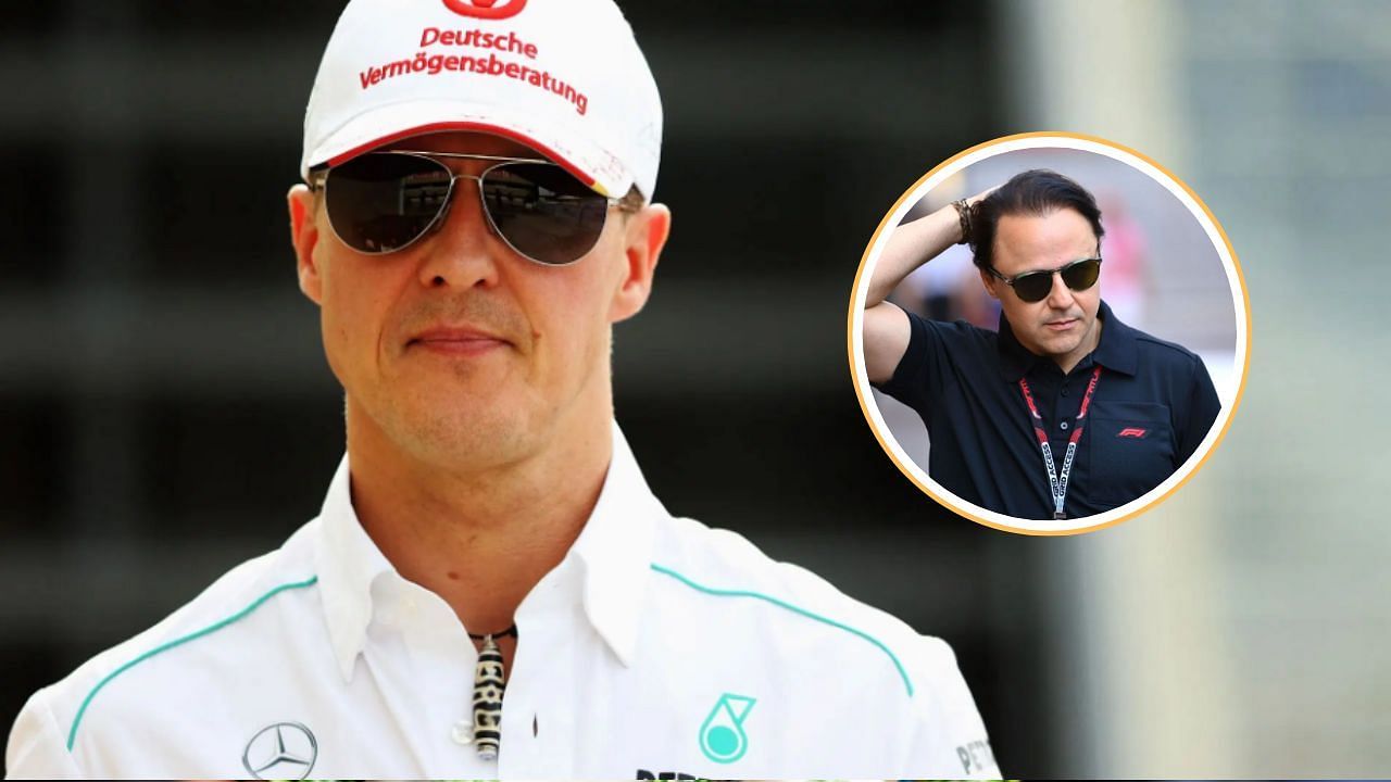 Michael Schumacher and Felipe Massa