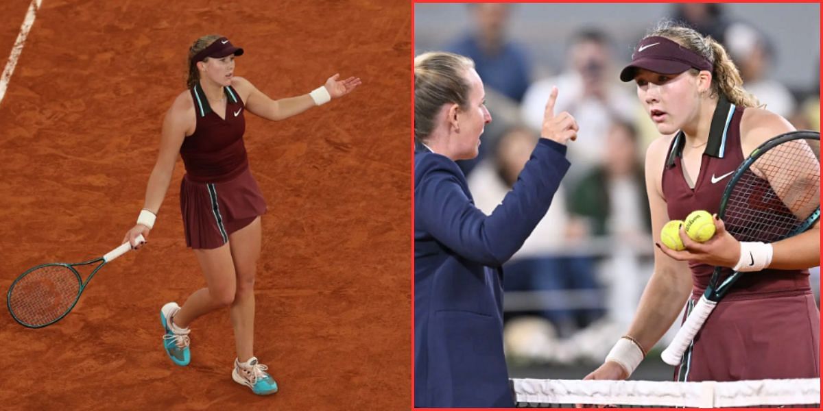 Mirra Andreeva loses her cool &amp; French Open QF in shock exit (Source - GETTY)