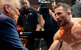 "Two Legends" - Fans react as Merab Dvalishvili proudly shows off UFC 316 moment with Donald Trump