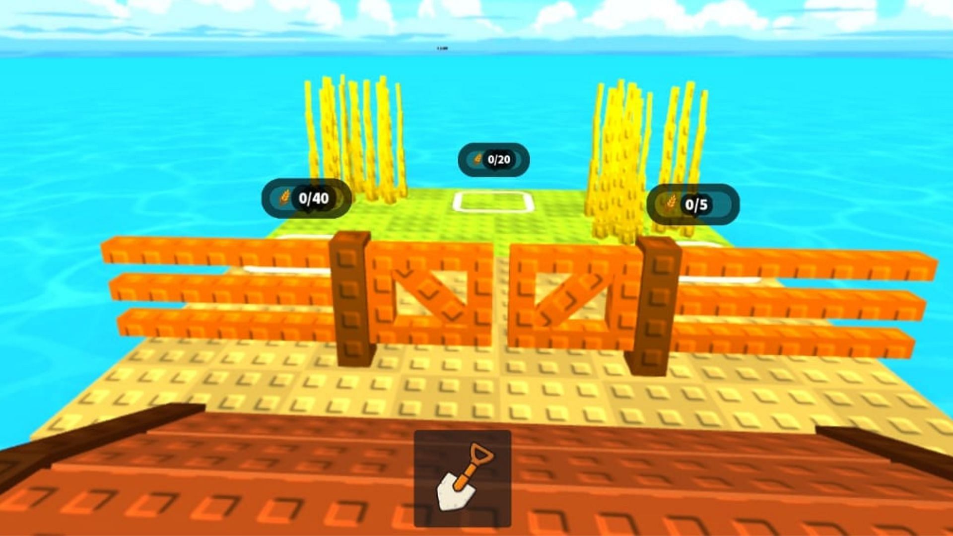Collect and use Wheat to unlock the Animal area (Image via Roblox)