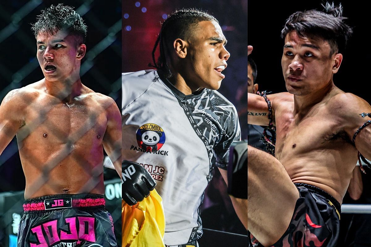 From left to right: Johan Ghazali, Johan Estupinan, Jaosuayai | Image by ONE Championship