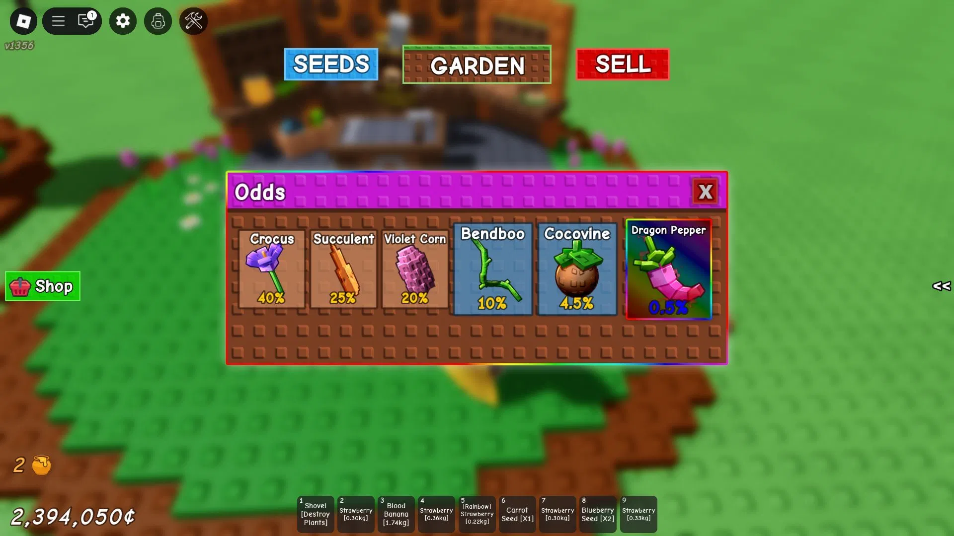 Bendboo in the Crafters Seed Pack (Image via Roblox)