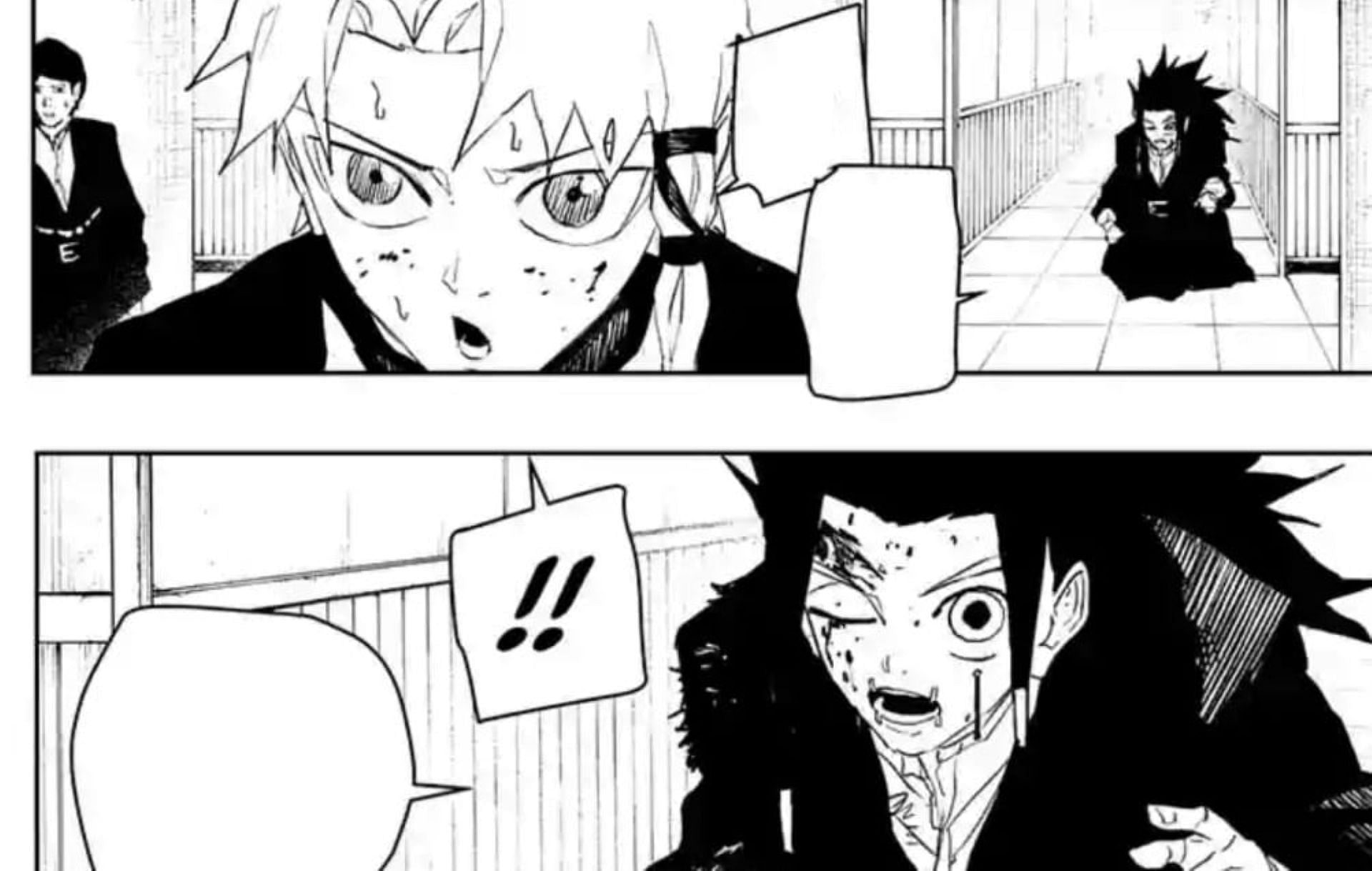 Hakuri sees Kudo (Image via Shueisha)