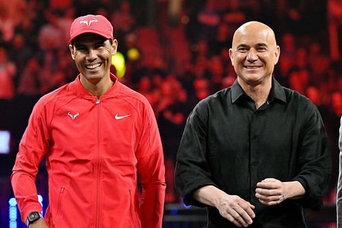 In Picture: Rafael Nadal and Andre Agassi (Getty)