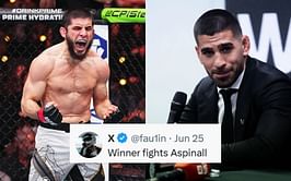 "This will be the biggest PPV" - Fans react as Ilia Topuria floats UFC P4P belt idea for a potential fight against Islam Makhachev