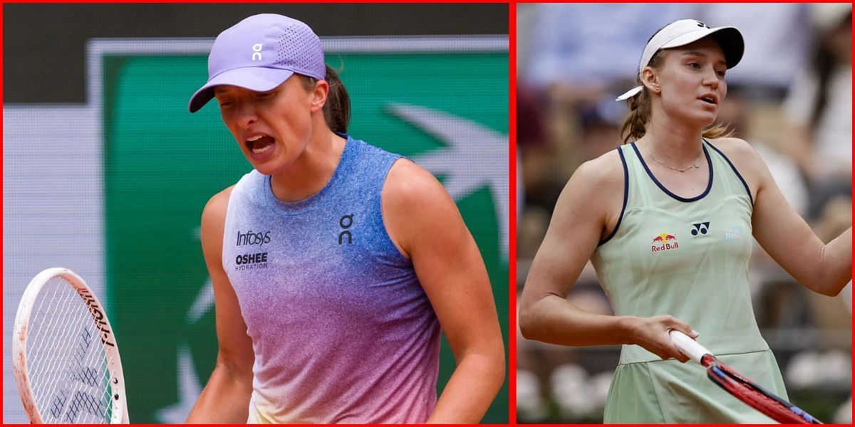 Iga Swiatek (L) Elena Rybakina (R) | Getty