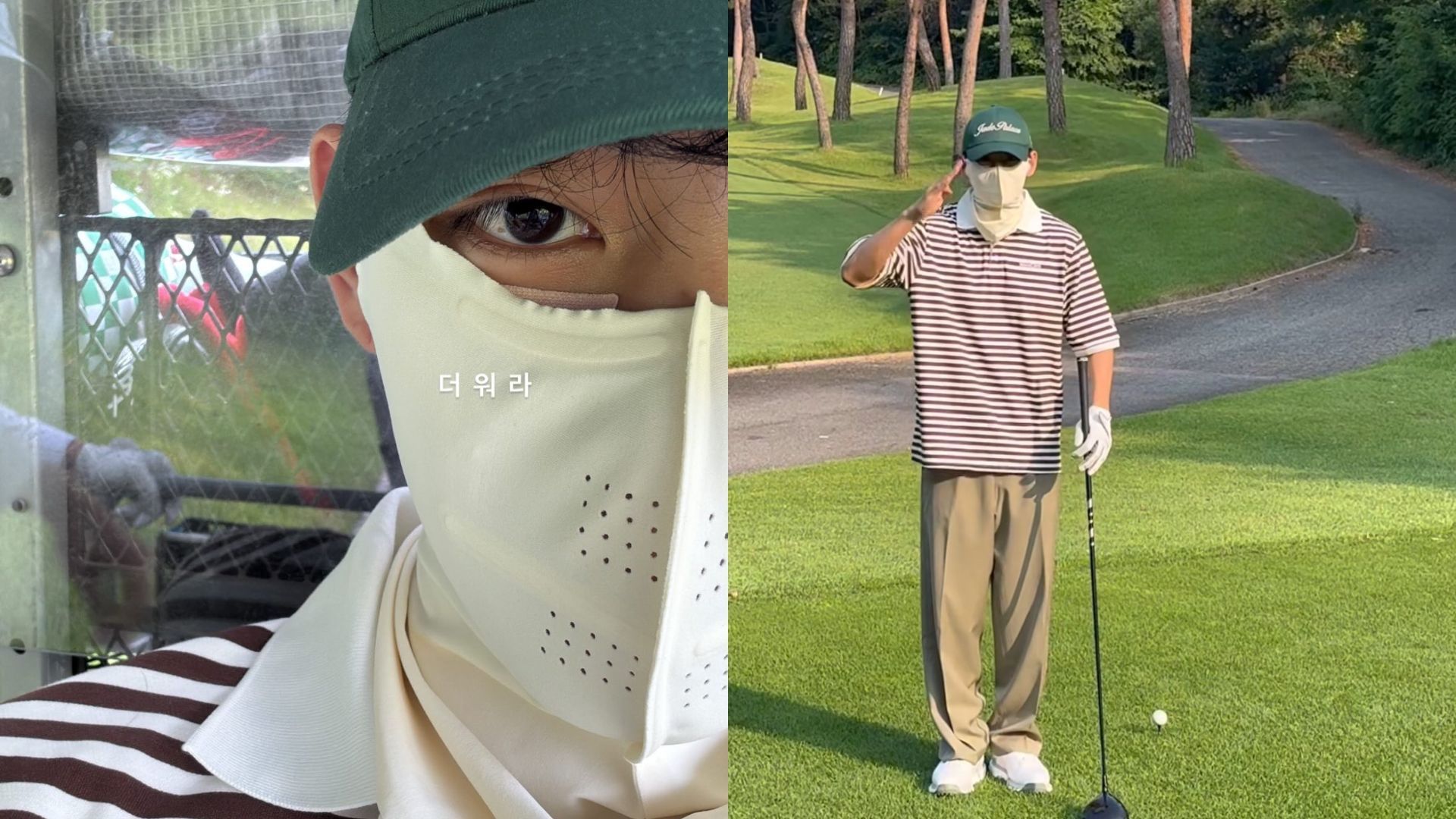 “Golf Prodigy Kim Taehyung is back” — Fans react as BTS’ V swings through the heat