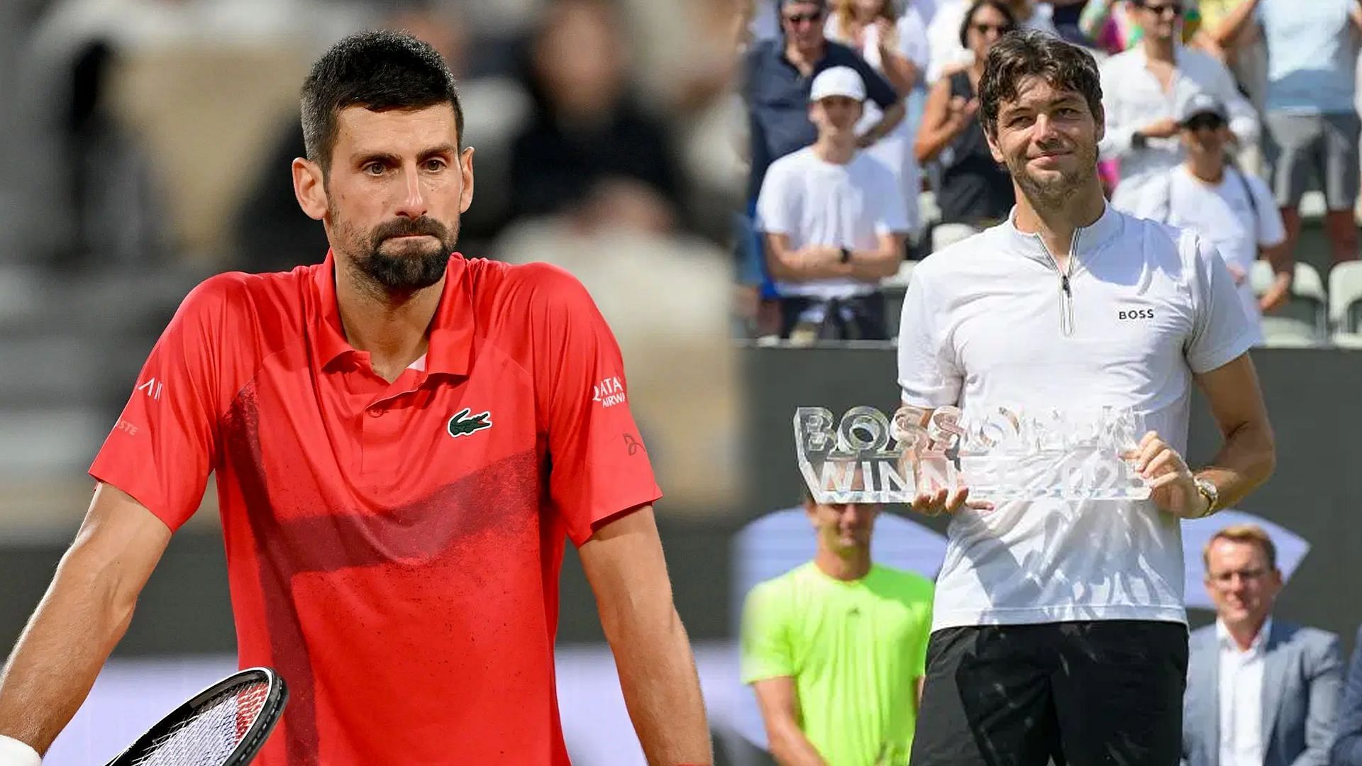 Novak Djokvic (L) &amp; Taylor Fritz (R) (Source - GETTY)