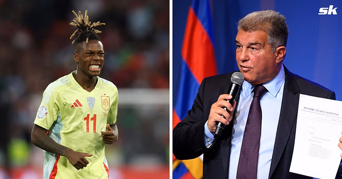 “So happy to help” - European club hilariously send money to Barcelona for signing Nico Williams