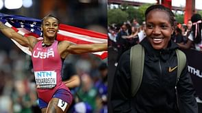 Sha'Carri Richardson reacts as Faith Kipyegon makes history despite missing out on breaking sub-4 mile target