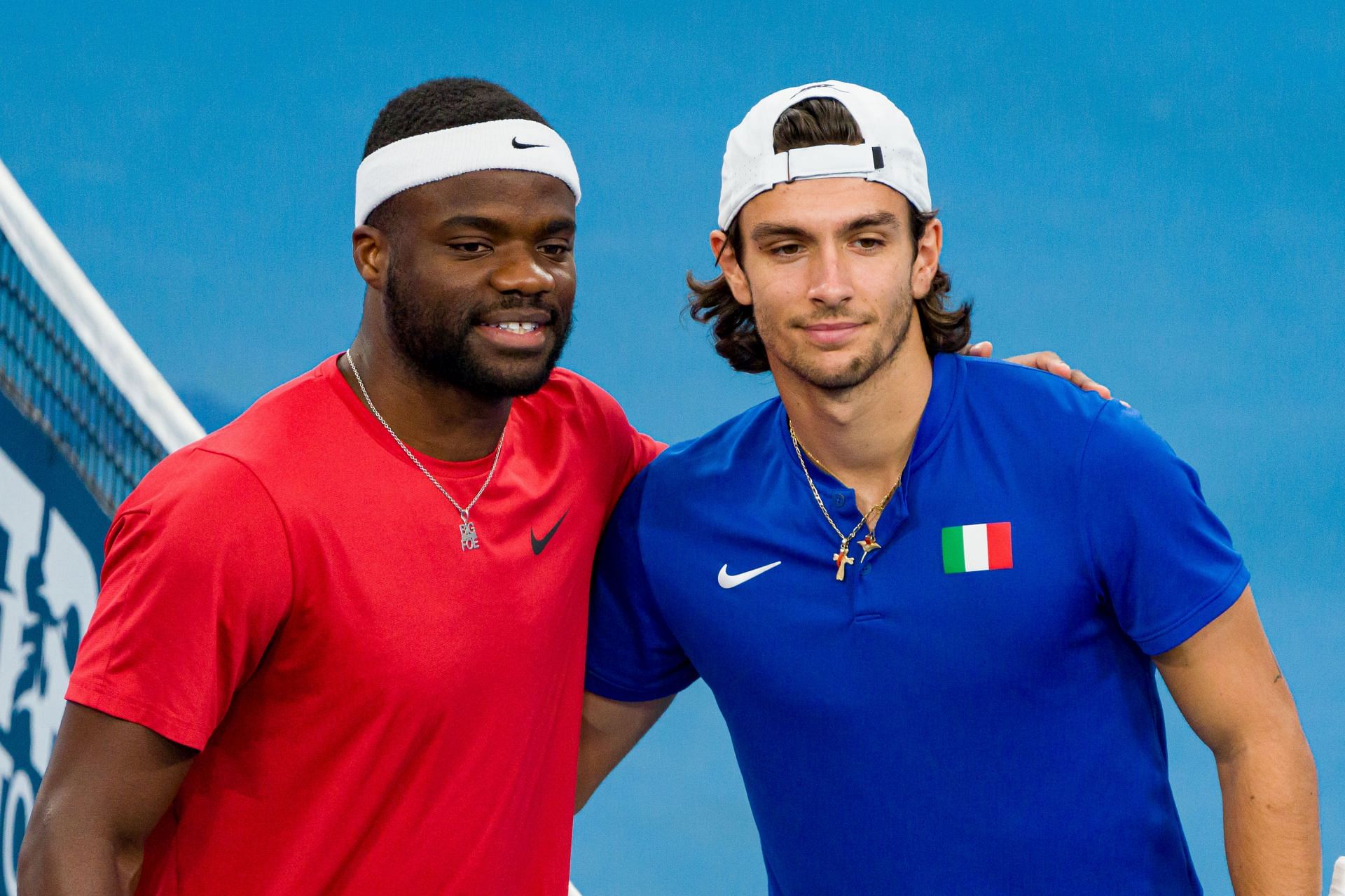 Frances Tiafoe and Lorenzo Musetti at the United Cup 2023. (Photo: Getty)
