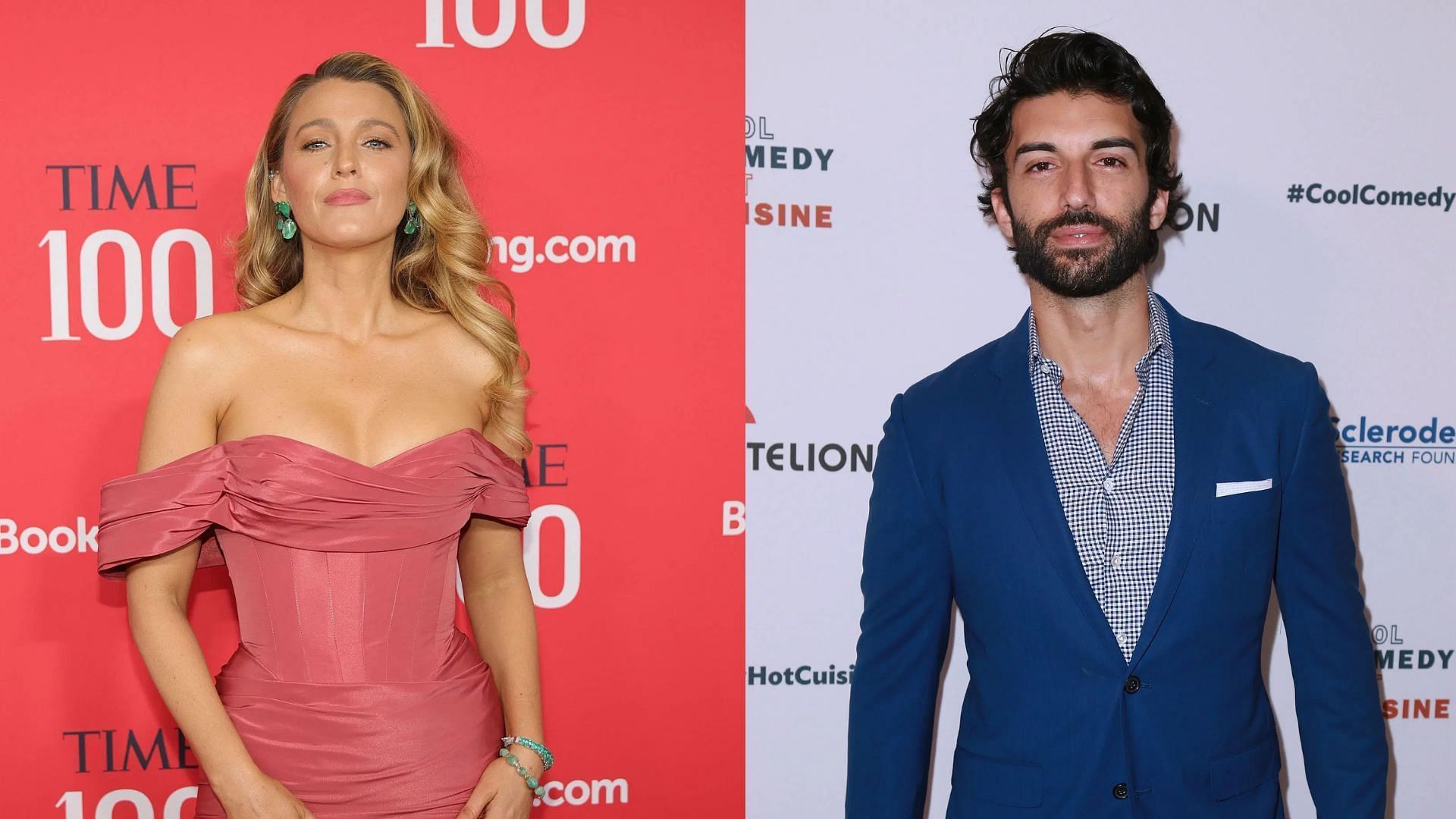From L to R, Blake Lively and Justin Baldoni: Image via Getty Images
