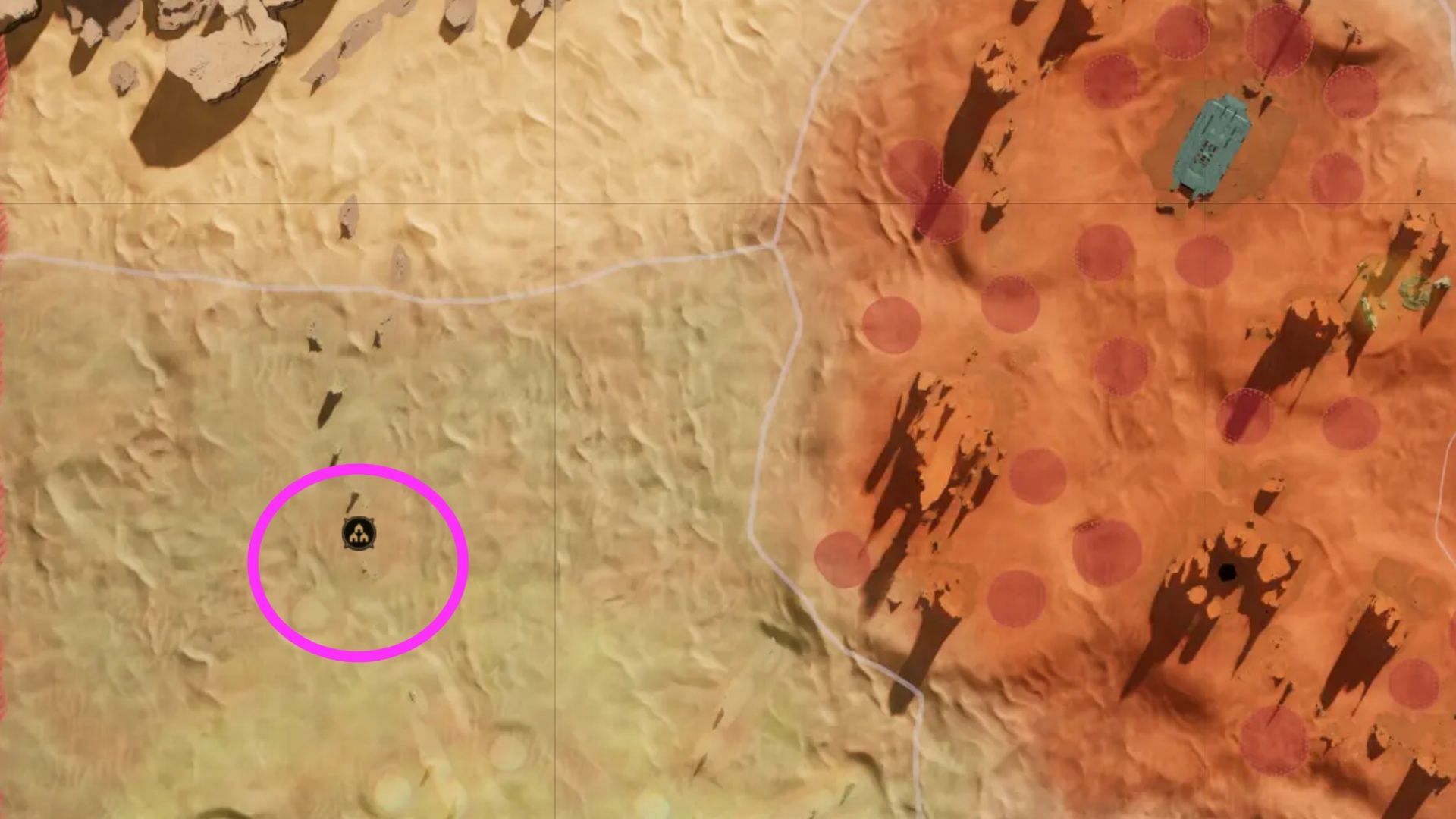 Be careful; this is definitely a dangerous area (Image via Funcom)