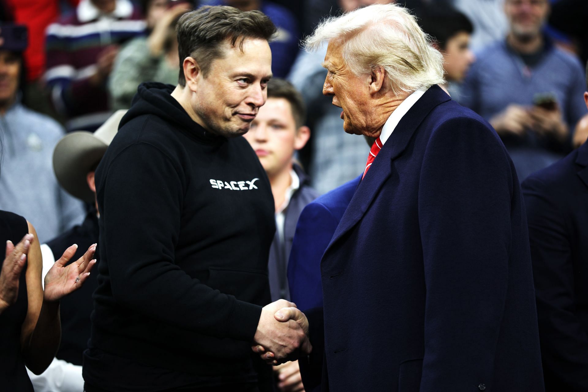 President Trump Attends NCAA Division I Wrestling Championship In Philadelphia - Source: Getty