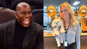 Magic Johnson can’t hide true feelings on why Jeanie Buss sold the Lakers to Mark Walter for $10B in ecstatic message