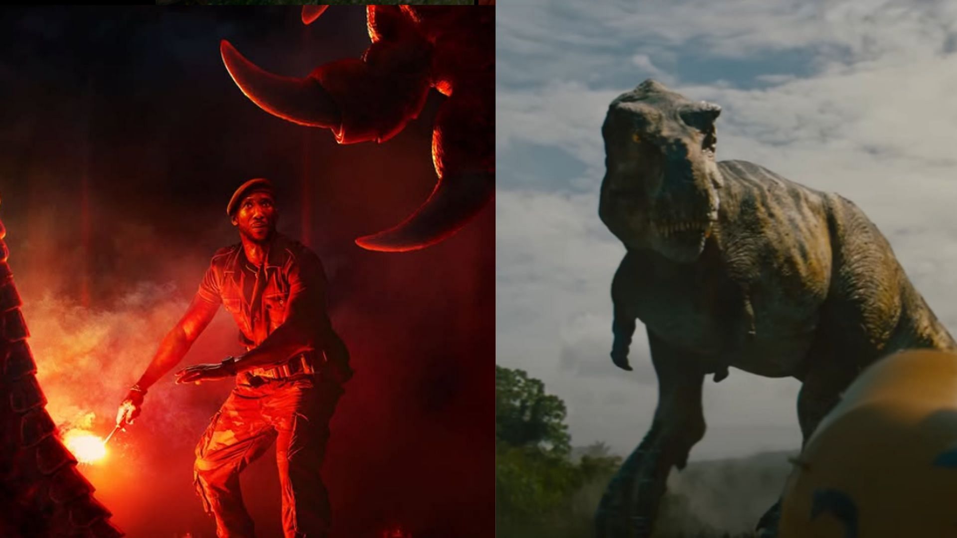 Mahershala Ali in Jurassic World Rebirth (Images via Instagram/@jurassicworld; YouTube/Universal Pictures)