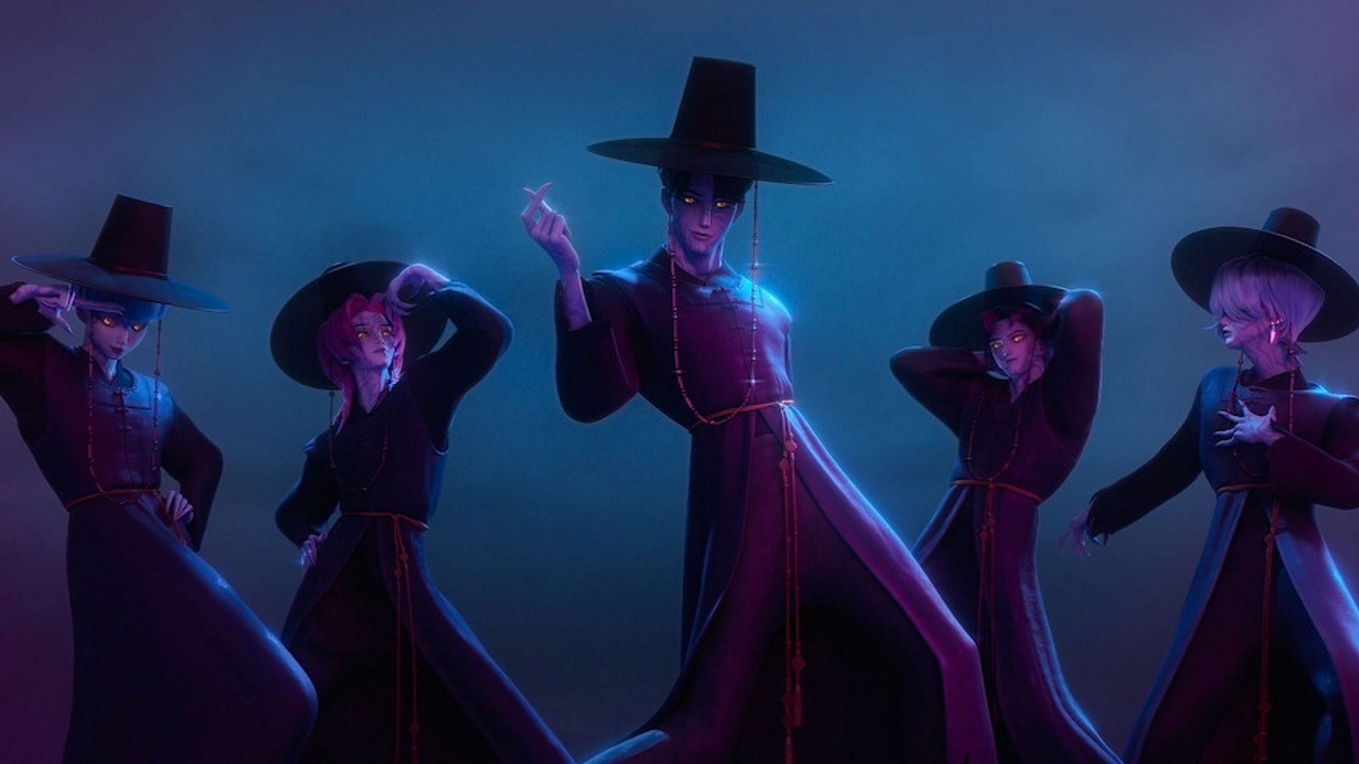 Saja Boys perform &#039;Your Idol&#039; in the movie (Image via Tudum by Neflix)