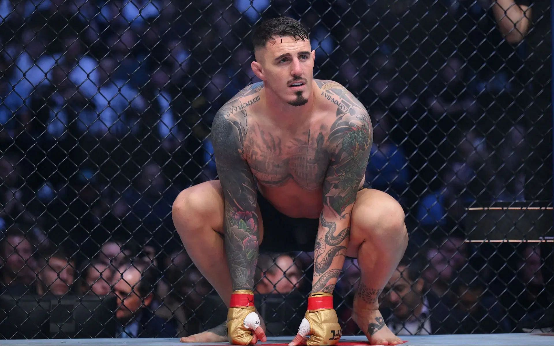 Tom Aspinall slams PED users. [Image courtesy: Getty]