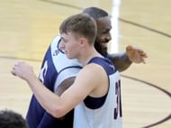 LeBron James hypes up Cooper Flagg ahead of NBA draft. (Photo: IMAGN)