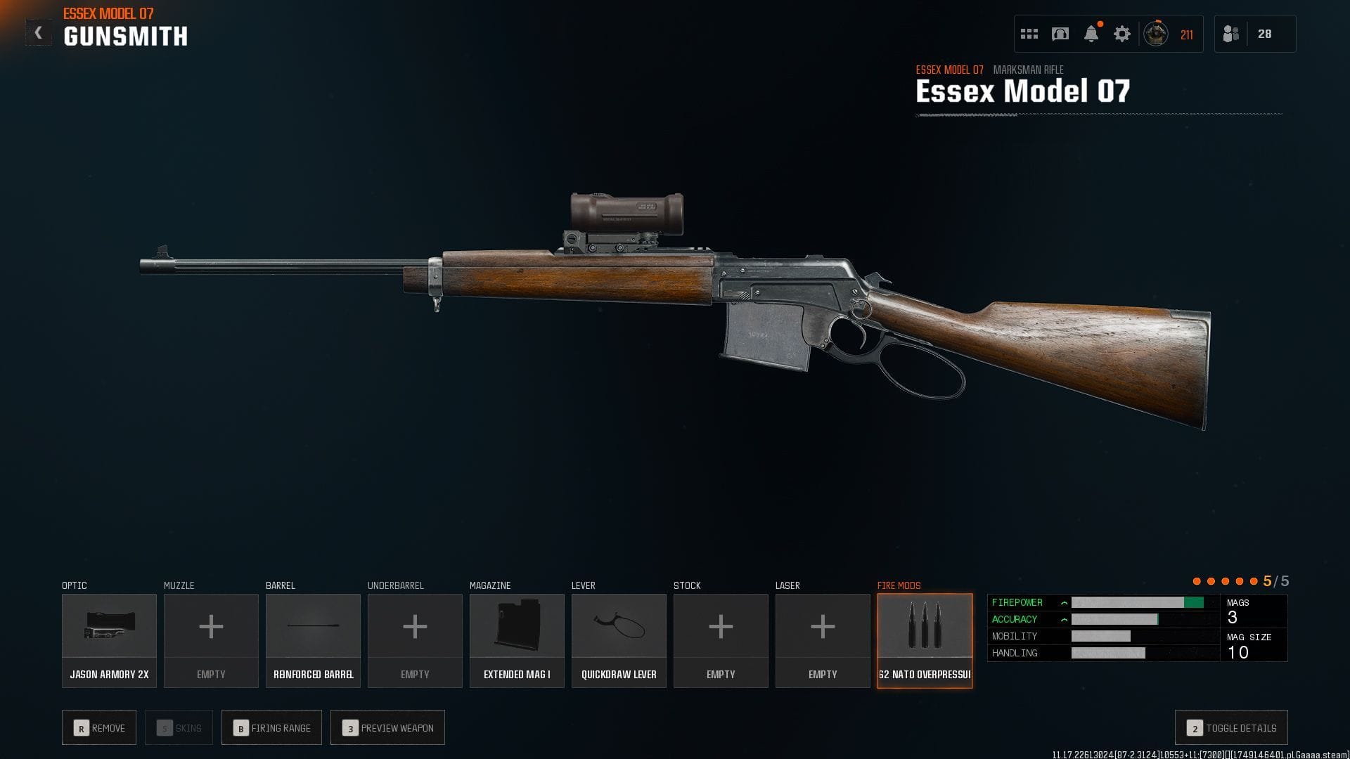 Building the best Essex Model 07 loadout in Warzone (Image via Sportskeeda Gaming || Activision)