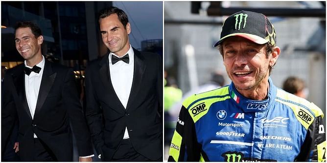 Roger Federer's best moments at Le Mans 2025: Valentino Rossi hug, joining Rafael Nadal as honorary starter & more | WATCH