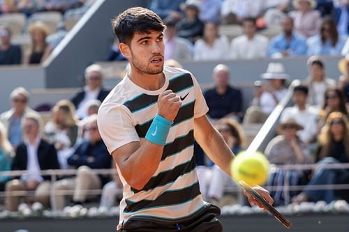 Carlos Alcaraz at the French Open 2025. (Photo: Getty)