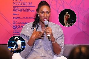 Lisa Leslie takes down Anthony Davis in shooting challenge as she pays wholesome tribute to A’ja Wilson on reunion day