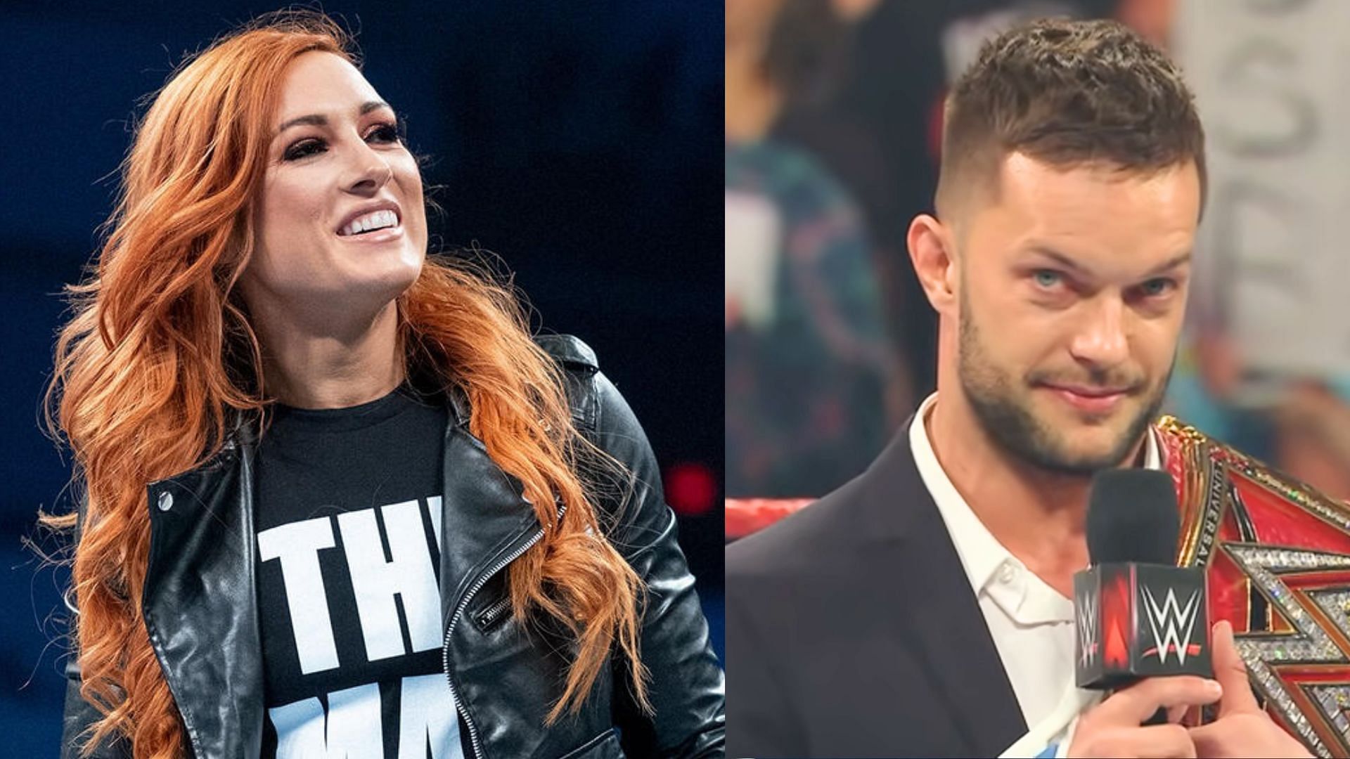 Becky Lynch (left) and Finn Balor (right) (Images via WWE.com &amp; WWE YouTube)