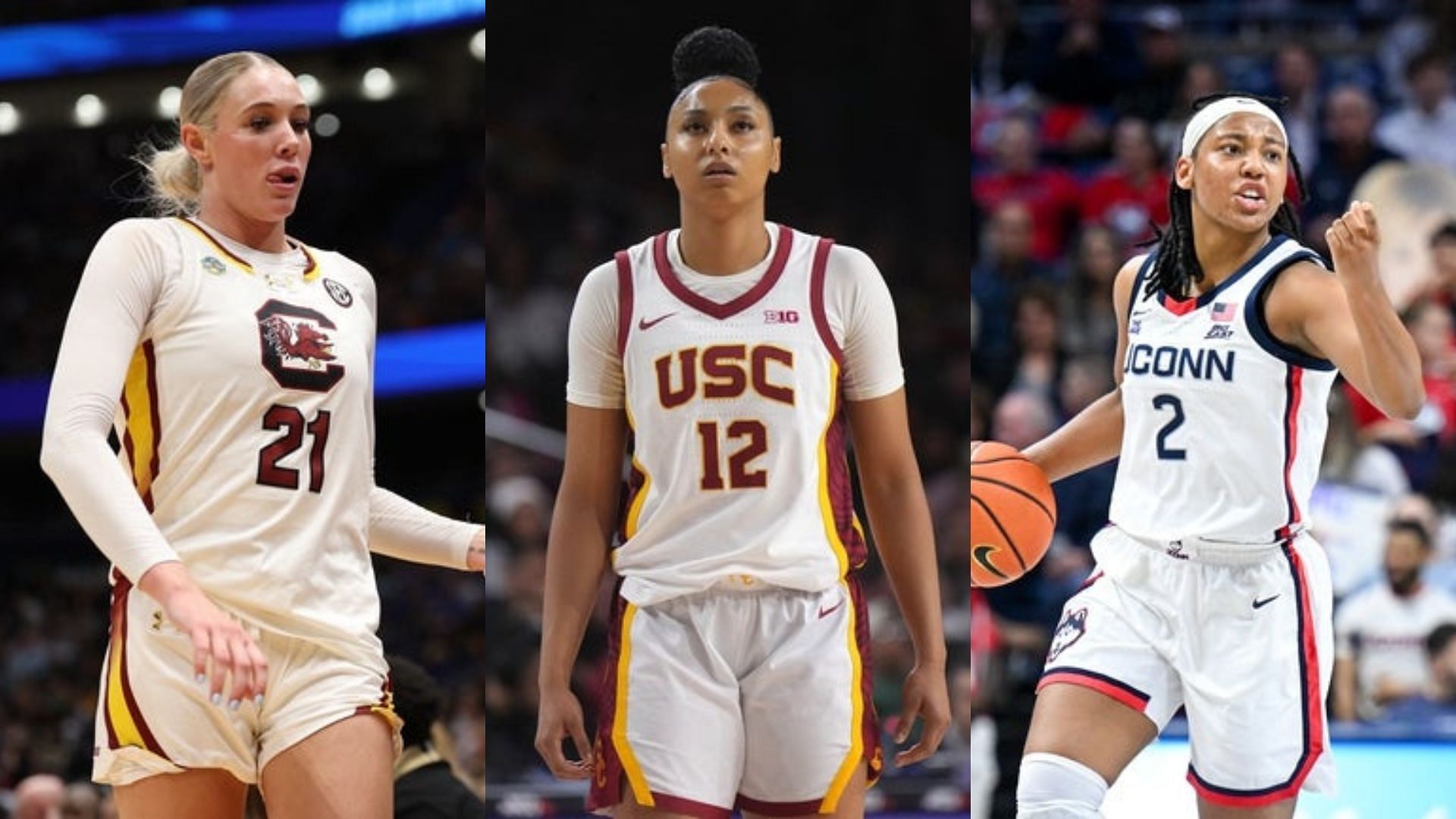 Chloe Kitts, JuJu Watkins and KK Arnold. Source: Imagn
