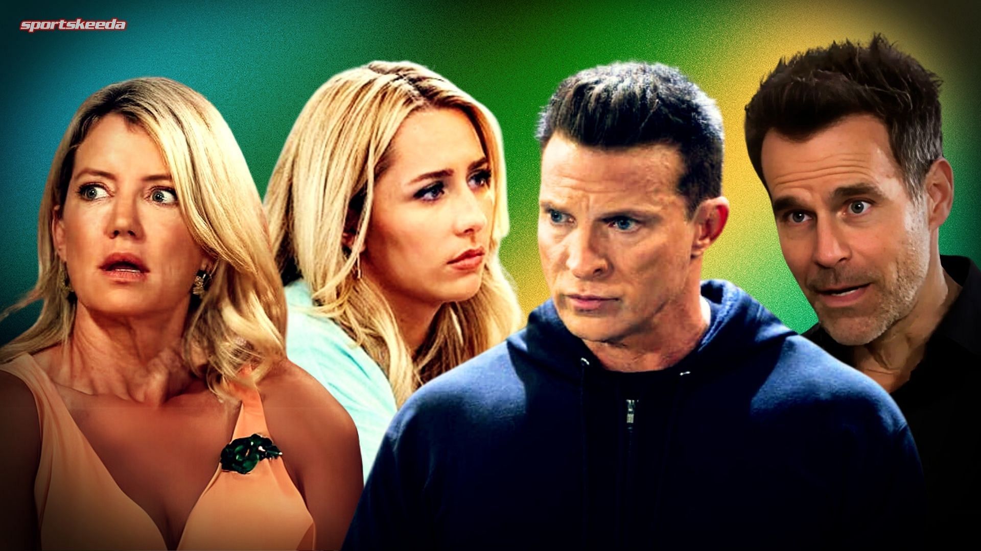 Nina, Josslyn, Jason and Drew on General Hospital (Custom edit by Sportskeeda, Original images via ABC Network)