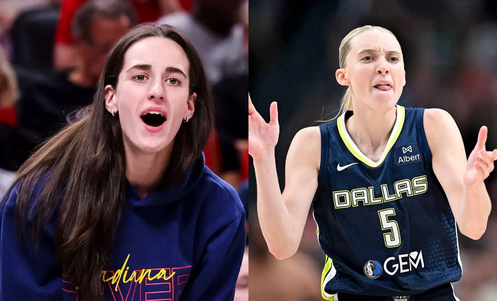 Caitlin Clark and Paige Bueckers