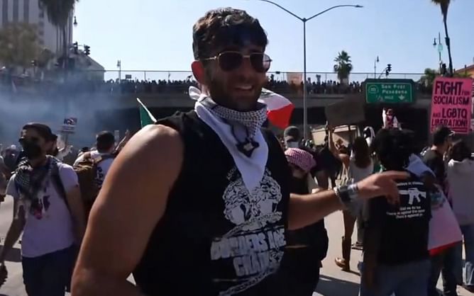 "That f**ked my hair up": HasanAbi reacts after witnessing alleged flashbangs during Los Angeles anti-ICE protests