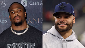 Micah Parsons sends 2-word message as Dak Prescott announces birth of baby No. 2 with fiancée Sarah Jane