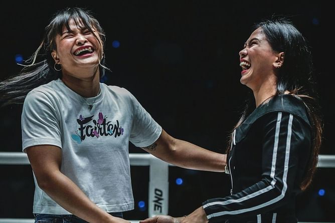 Stamp at peace with decision to relinquish belt to Denice Zamboanga: “It’s really good as a friend”