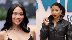 Suni Lee hypes up Jordan Chiles for stunning highlights in designer outfits