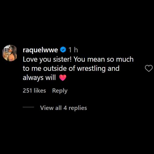 Raquel Rodriguez's message to Valhalla [Photo credits: Valhalla's Instagram account]