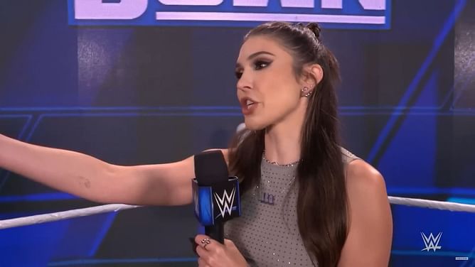 Cathy Kelley seemingly wants to slap two male WWE Superstars