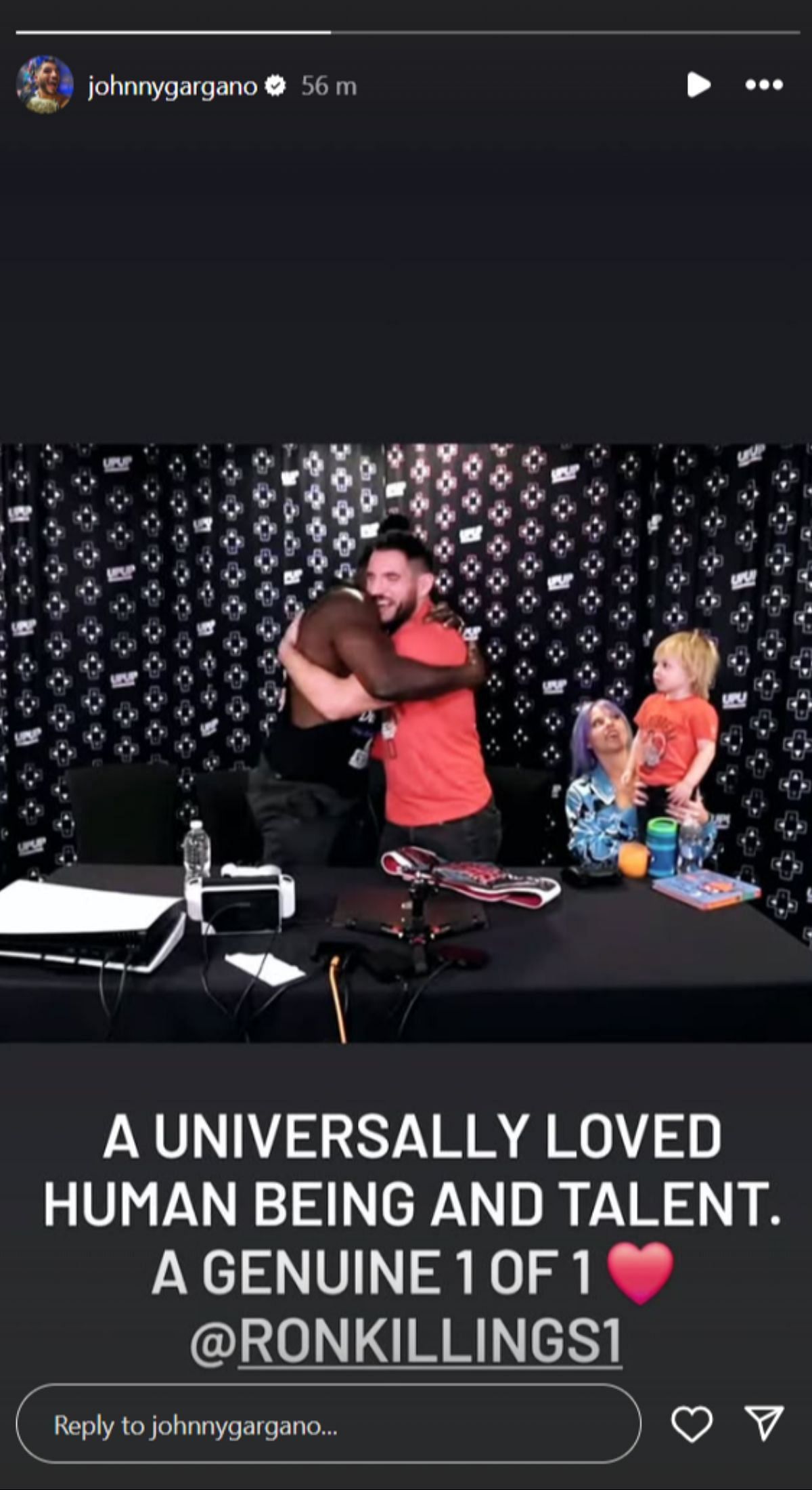 Johnny Gargano&#039;s heartwarming message to R-Truth [Picture courtesy: Gargano&#039;s Instagram account]