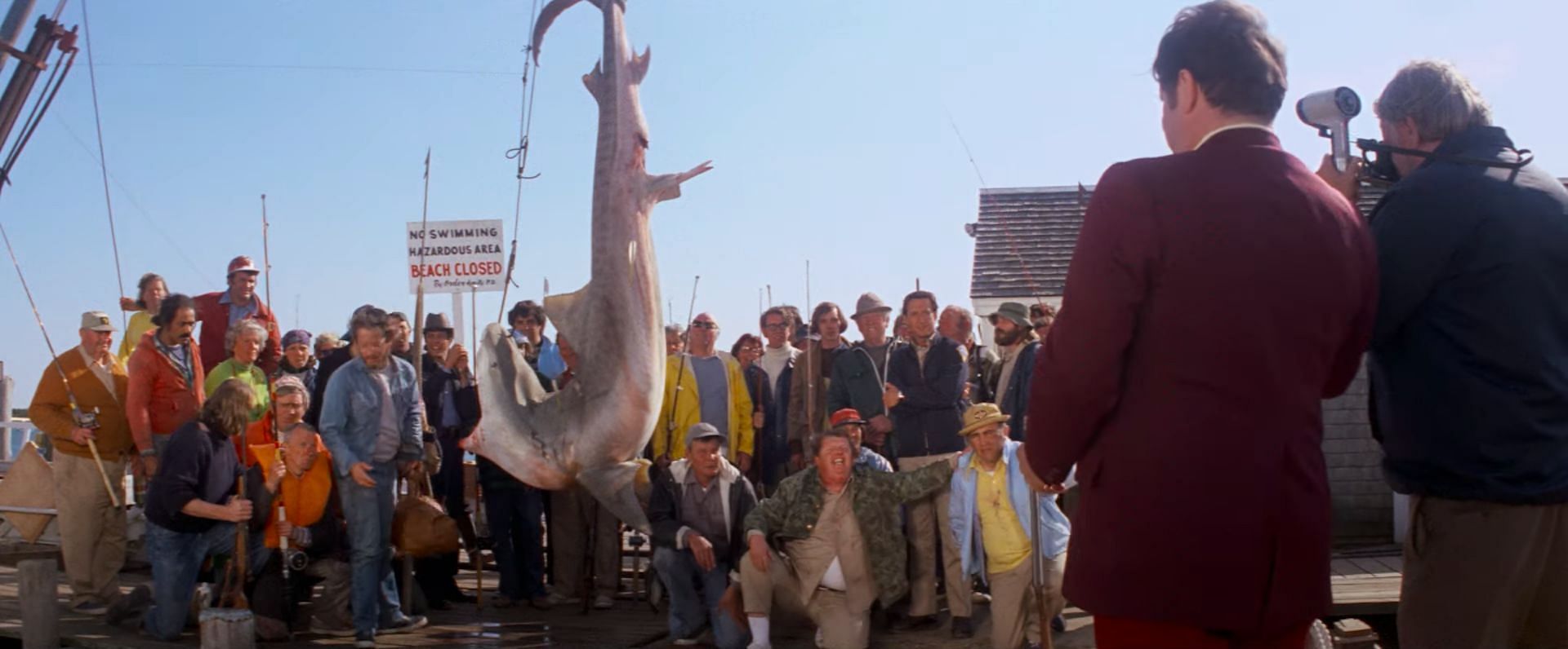 A snippet from the trailer for the original thriller film Jaws by Steven Spielberg. (image via youtube.com/IMAX)