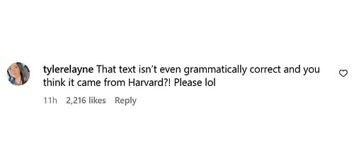A comment reacting to the news (Image via Instagram/ @theshaderoom)