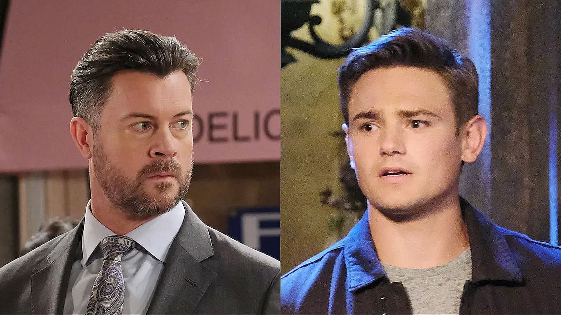 EJ DiMera (Dan Feuerriegel) and Johnny (Carson Boatman) from Days of Our Lives (Image via Peacock)