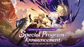 Genshin Impact 5.7 livestream date and time announced