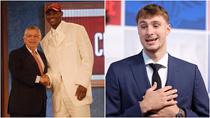 Cooper Flagg crowns LeBron James' all-white suit the most iconic draft fit of all time