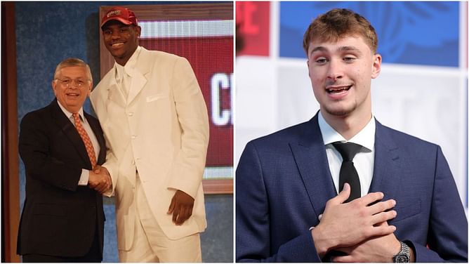 Cooper Flagg crowns LeBron James' all-white suit the most iconic draft fit of all time