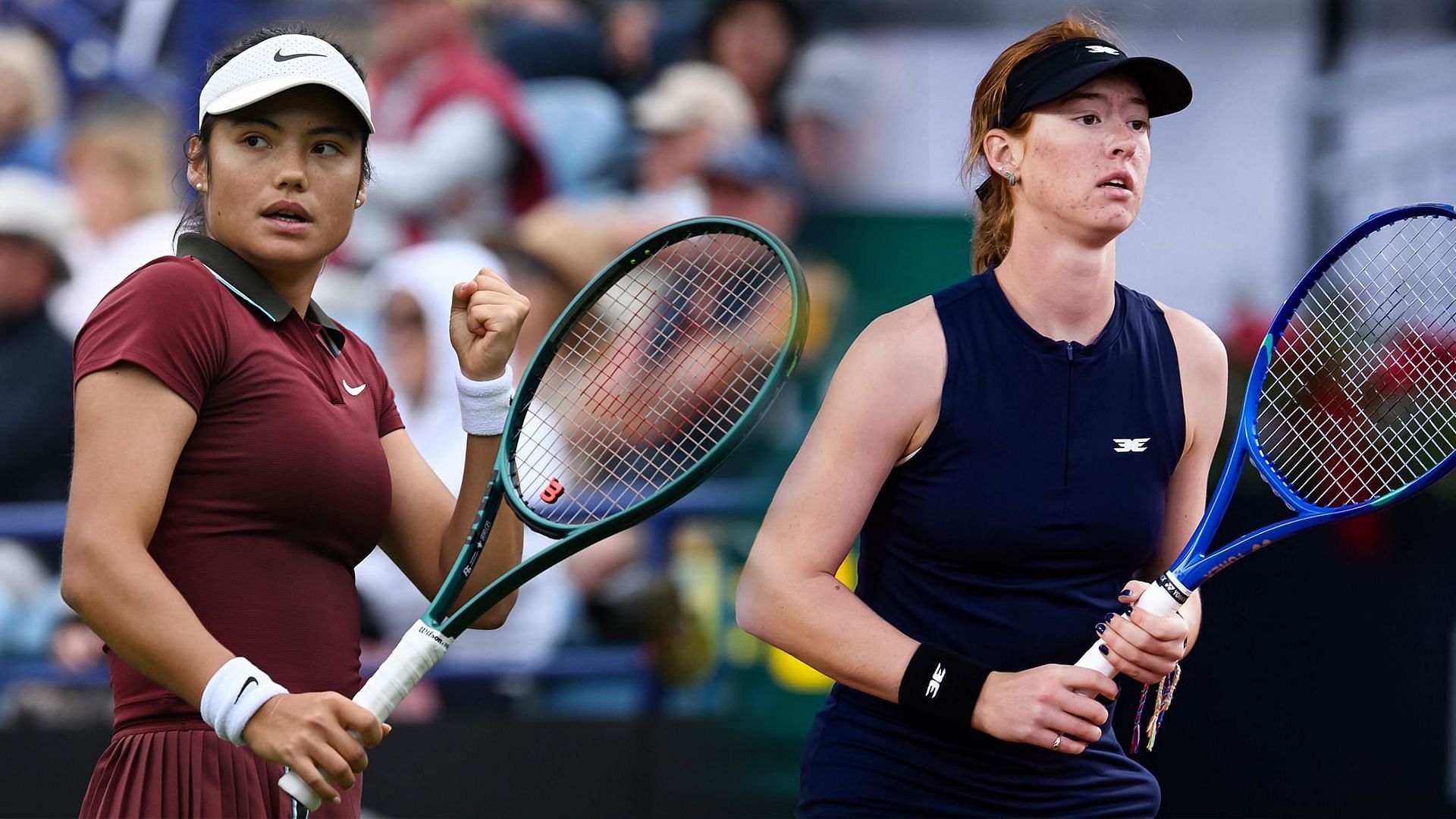 Emma Raducanu vs Maya Joint is one of the second-round matches at the Eastbourne Open 2025. (Photos: Getty)
