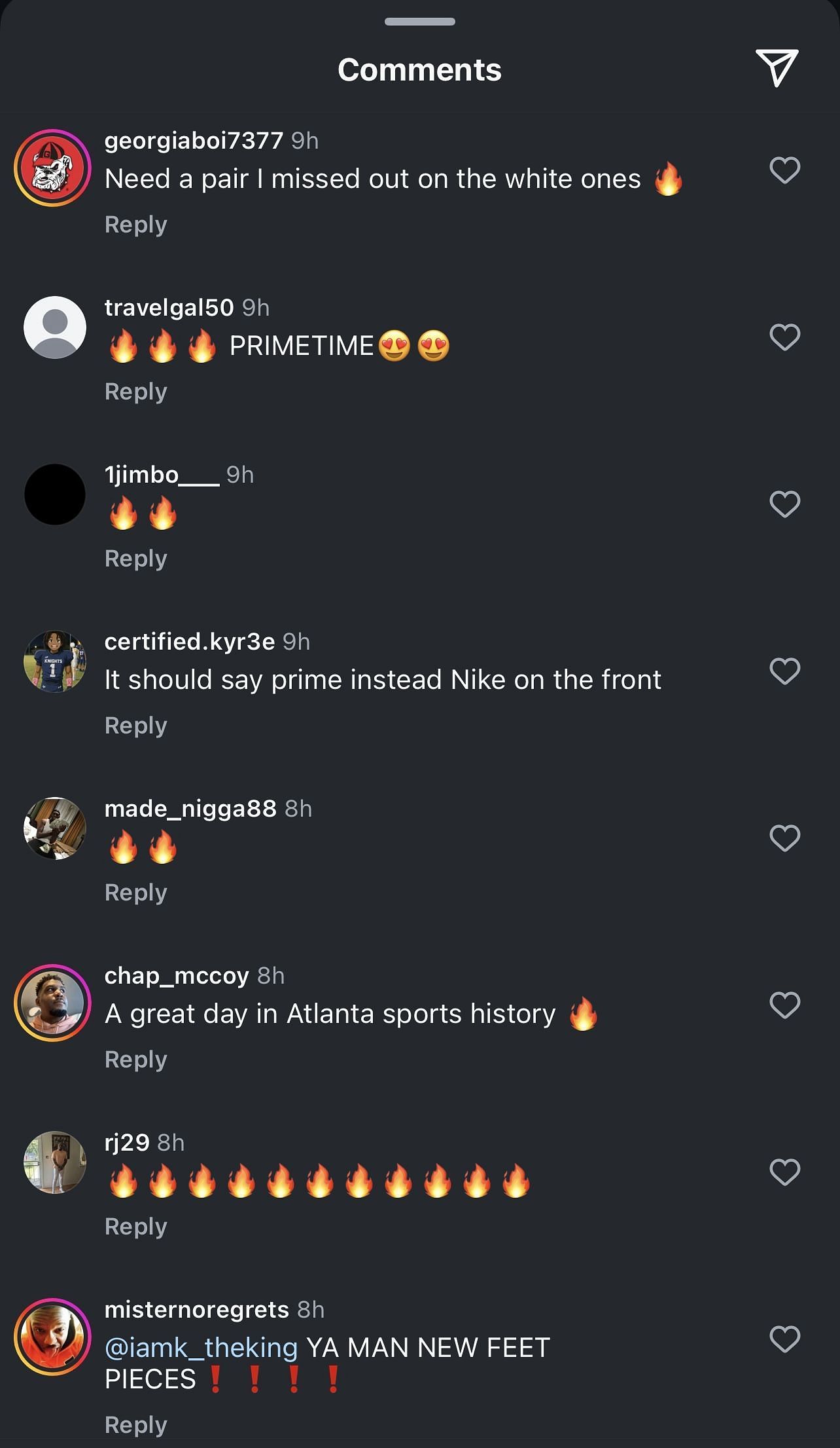 Instagram comment