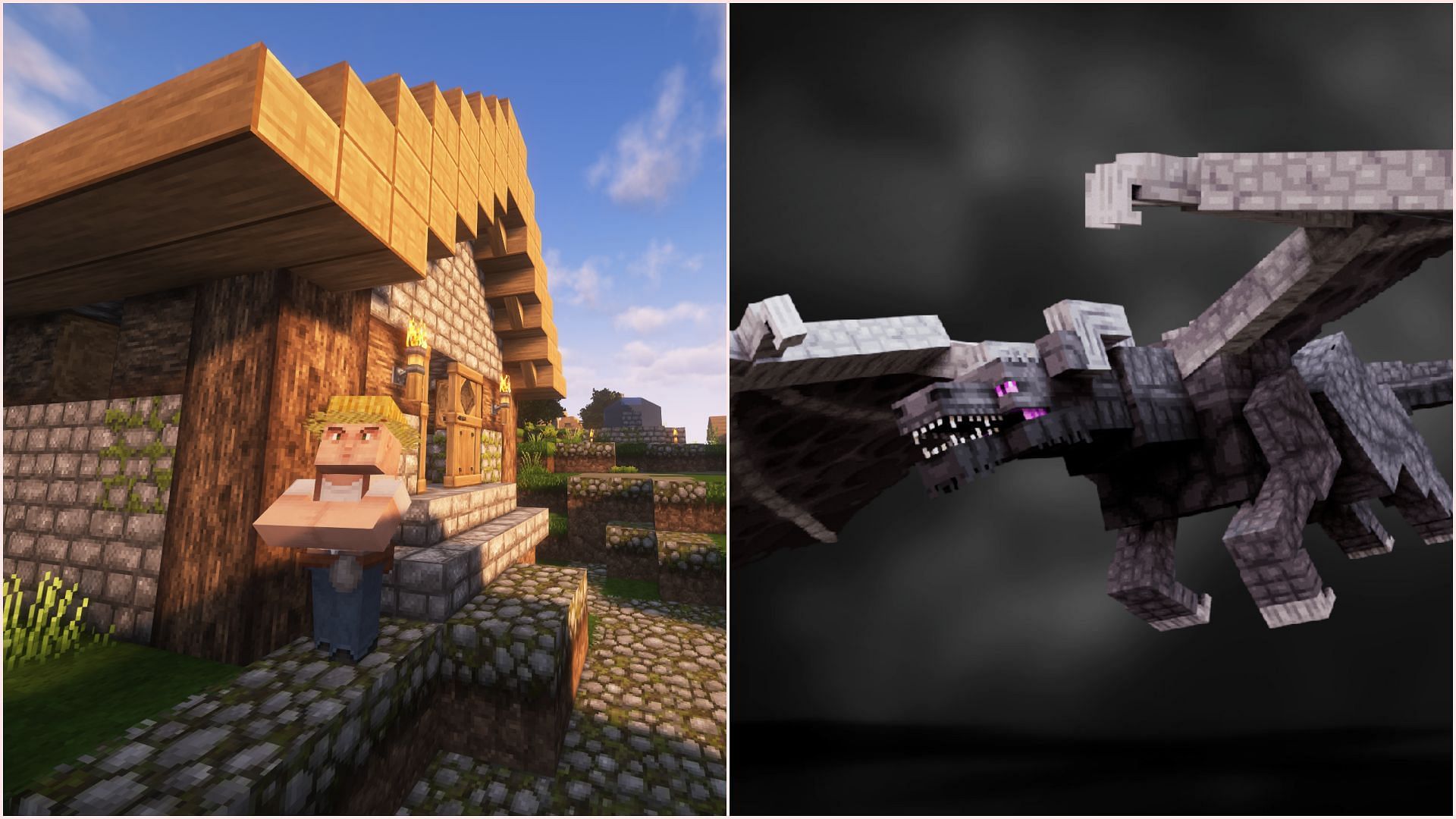 There are many resources packs to try when players are bored (Image via Sportskeeda Gaming || Mojang Studios || CurseForge/lukidon)