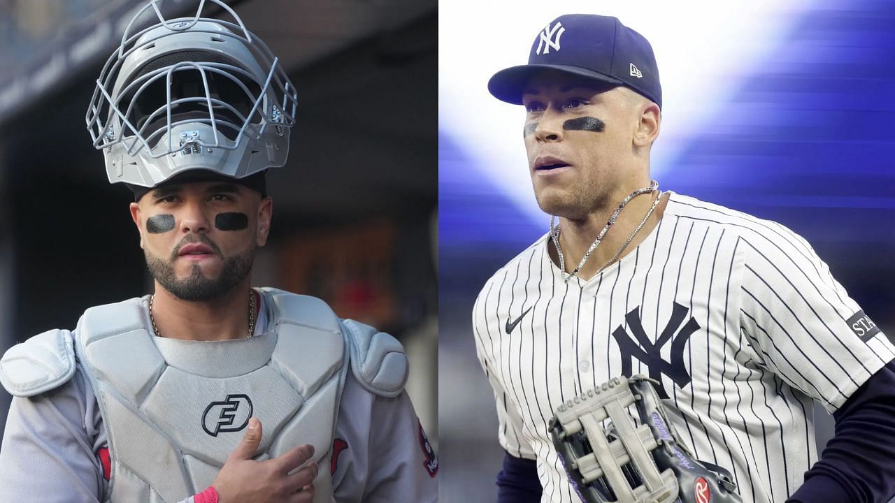 Carlos Narvaez (L), Aaron Judge (R) (Images from - Getty)