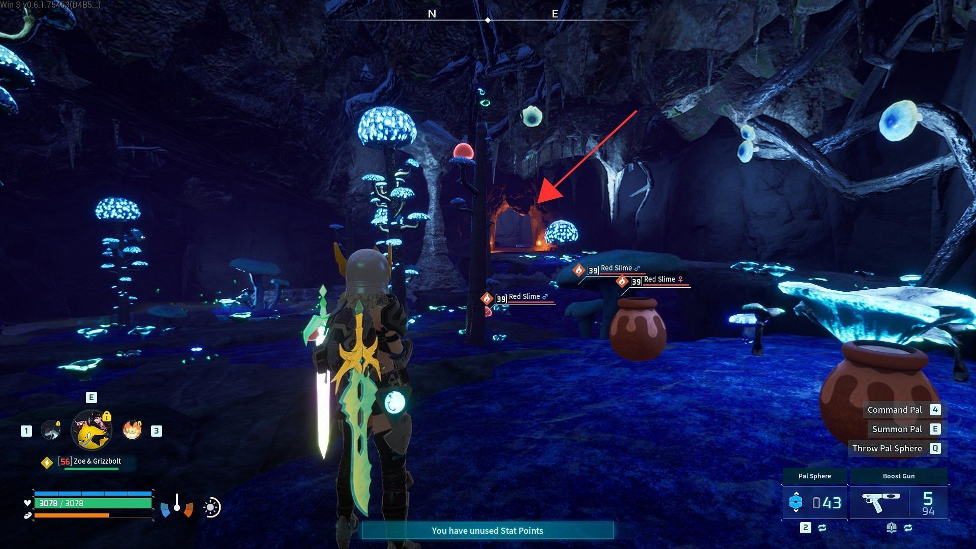 Go right after exiting the dark room (Image via Pocketpair)