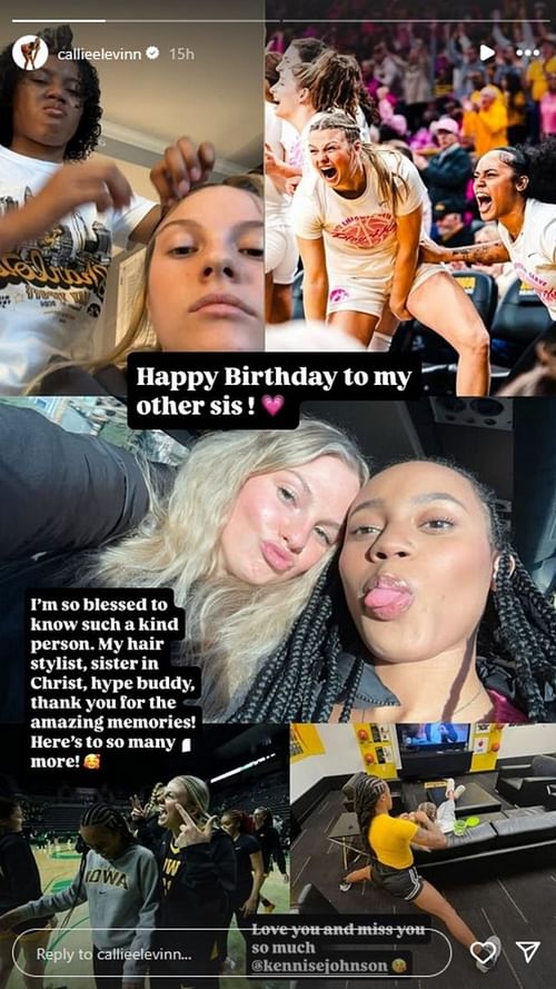 Image via Callie Levin's Instagram story.